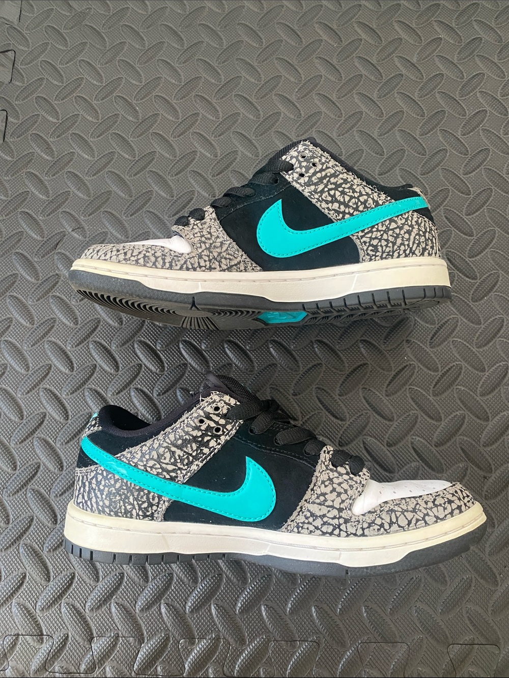 Nike Atmos Dunk Low Pro - Black, White, Teal Sz 5